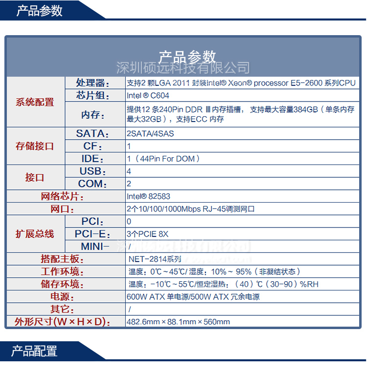 研祥2U上架高性能網絡應用平臺NPC-8210