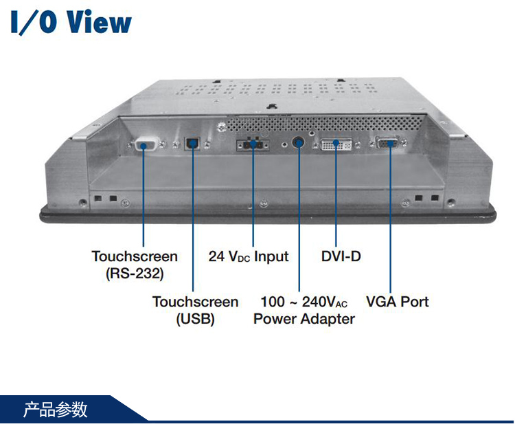 研華 工業等級平板顯示器FPM系列 12.1寸工業顯示器 FPM-3121G