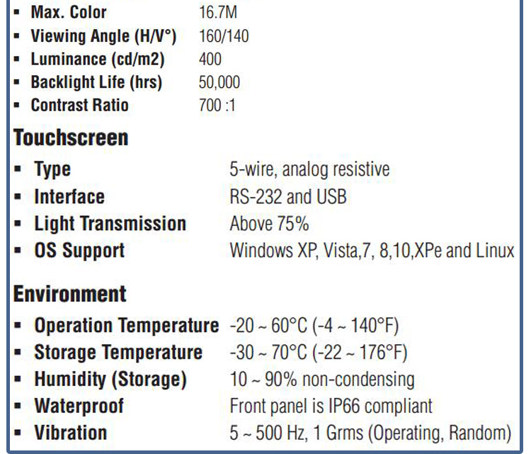 全新研華 工業等級平板顯示器FPM系列 17寸工業顯示器 FPM-7151T