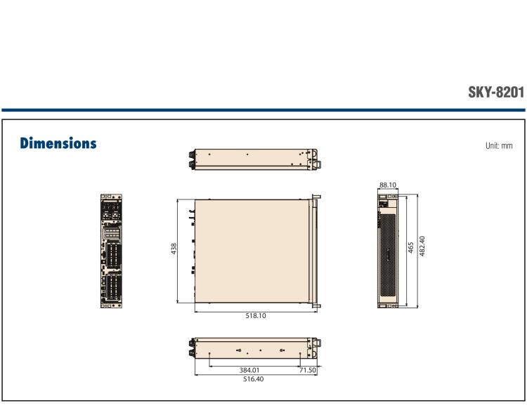 研華SKY-8201 基于Intel ?Xeon?Scalable系列處理器 高性能緊湊型2U電信級服務器