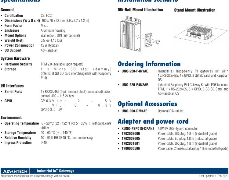 研華UNO-220 具備RTC時鐘的Raspberry Pi工業套件