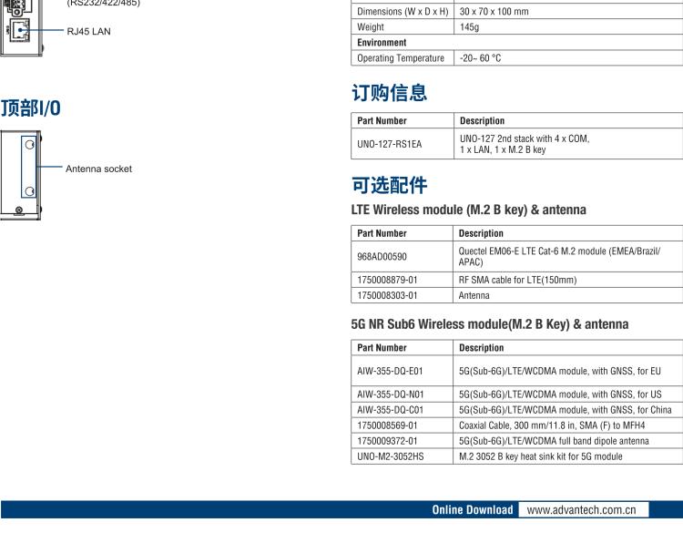 研華UNO-127 DIN導軌控制器，采用英特爾?Atom?x6413E 處理器