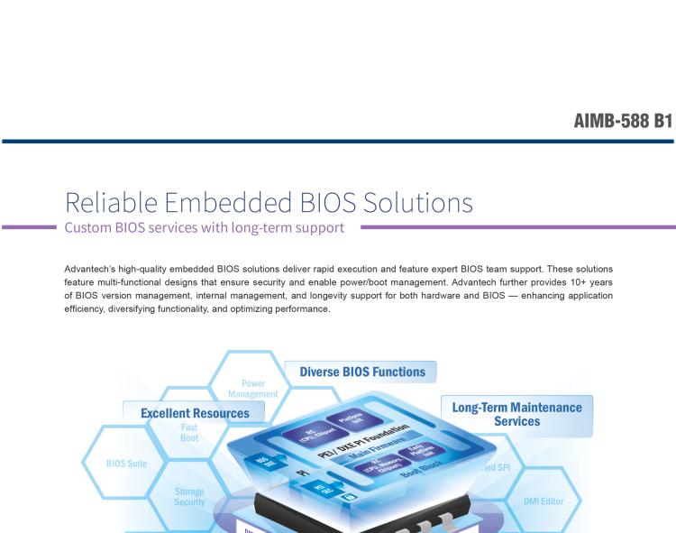 研華AIMB-588B1 適配Intel 第12/13代 Core i/奔騰系列處理器，搭載Q670E/R680E/H610E芯片組。性能可達服務器級別，獨立四顯，具備專業(yè)的圖像處理能力，是理想的行業(yè)解決方案。