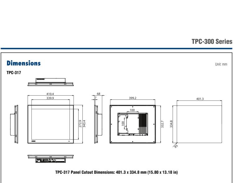 研華TPC-312 12.1" XGA TFT LED LCD工業平板電腦，搭載第八代Intel?Core?i3/ i5/ i7處理器，內置8G DDR4 RAM