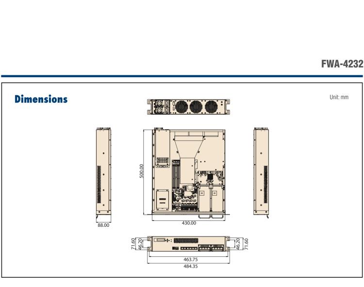 研華FWA-4232 基于Intel? Haswell XeonTM E3/CoreTM/ PentiumTM/CeleronTM系列處理器 2U機架式網絡應用平臺