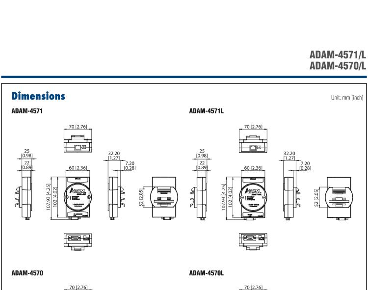 研華ADAM-4570 2端口RS-232/422/485串口聯網服務器